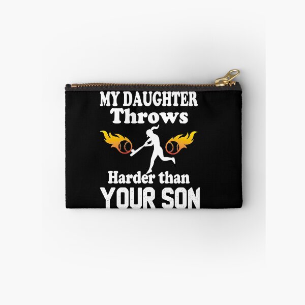 Item preview, My Daughter Throws Harder Than Your Son, Funny Softball Saying Gift For Daughter Who loves Softball designed and sold by Rassitni.