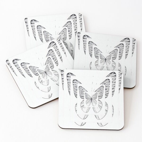 Item preview, Black Butterfly With Droste Art  designed and sold by Zoo-Moo.