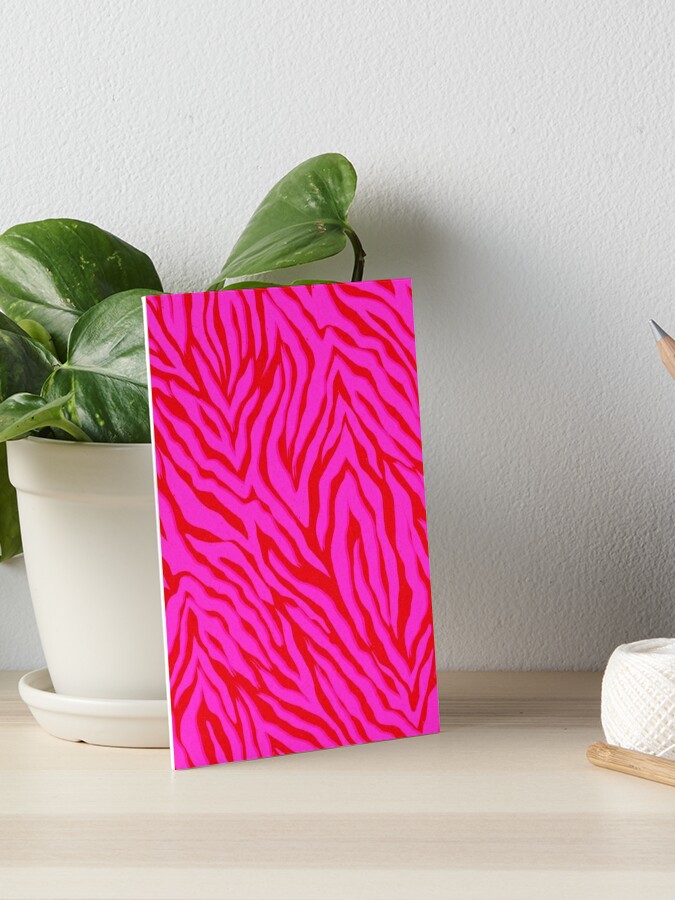 Pink Zebra Print | Art Board Print