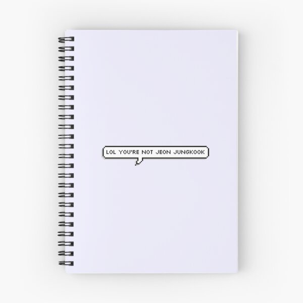 Item preview, JUNGKOOK - notebook designed and sold by mbtae.
