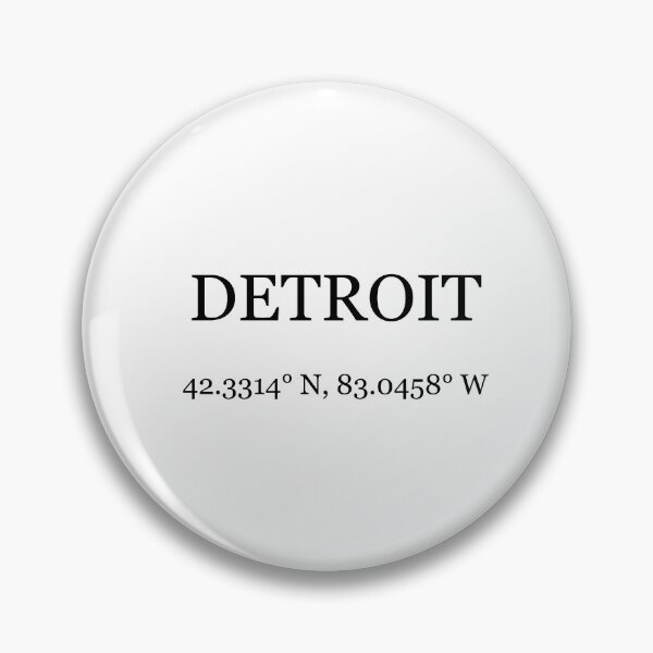 Item preview, Detroit Michigan Coordinates designed and sold by BellaHope1.