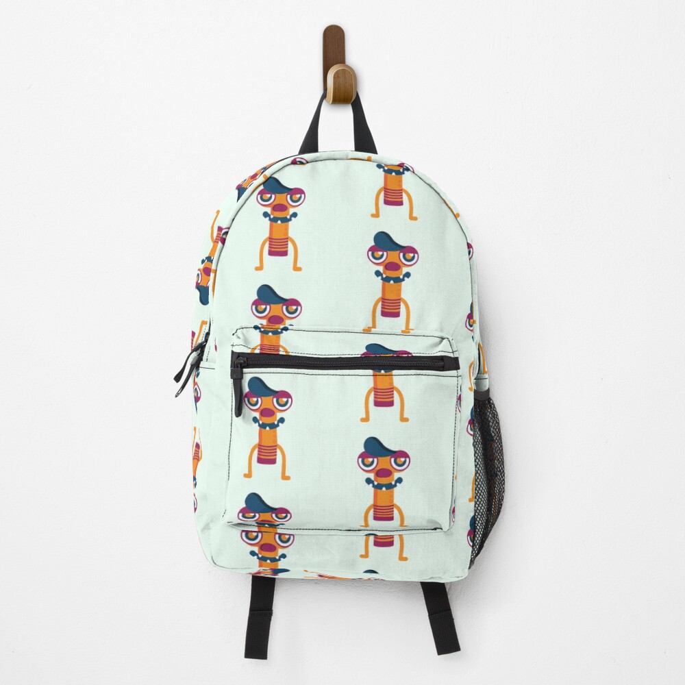 Vista previa del artículo con la obra «Mochila», diseñado y vendido por StickerChest.