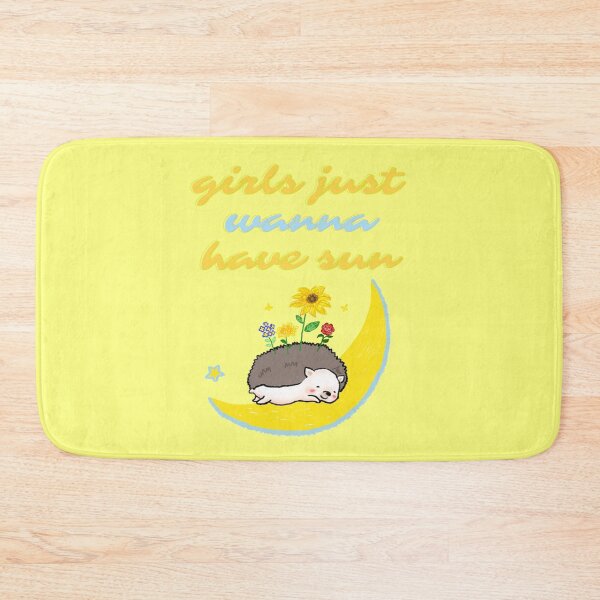 Item preview, girls just wanna have sun hedgehogs stickers and tshirts designed and sold by yellrelang.