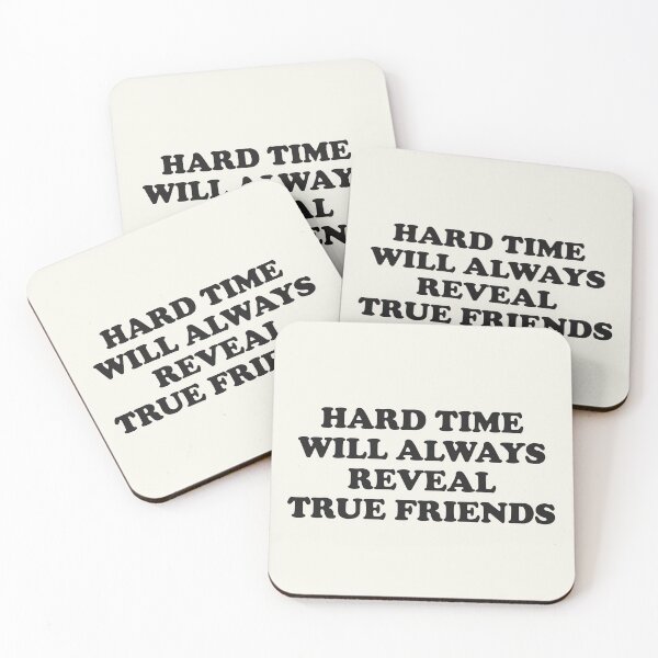 Item preview, Hard Time will always reveal true friends - Black / White designed and sold by Africanism.