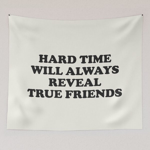 Item preview, Hard Time will always reveal true friends - Black / White designed and sold by Africanism.