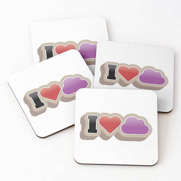 Item preview, I Love the Cloud - Azure Purple designed and sold by Tech-e-Tees.