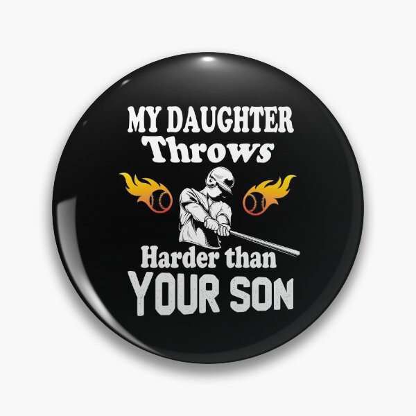 Item preview, My Daughter Throws Harder Than Your Son, Funny Softball Saying Gift For Daughter Who loves Softball designed and sold by Rassitni.