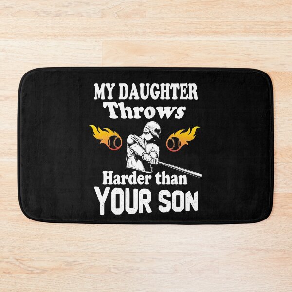 Item preview, My Daughter Throws Harder Than Your Son, Funny Softball Saying Gift For Daughter Who loves Softball designed and sold by Rassitni.