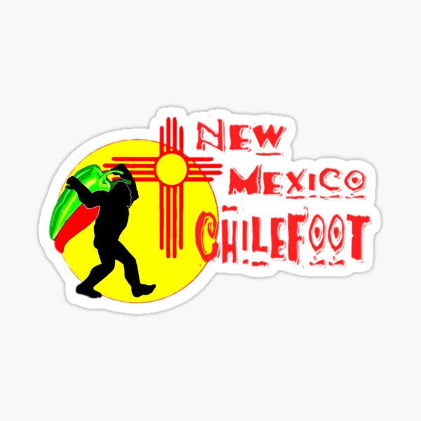 Nw Mexico ChileFoot  Sticker