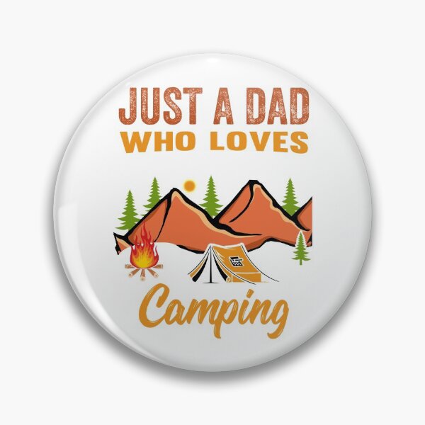 Item preview, Just A Dad Who Loves Camping designed and sold by AmethystMurad.