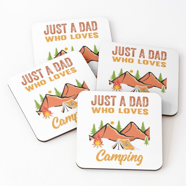 Item preview, Just A Dad Who Loves Camping designed and sold by AmethystMurad.