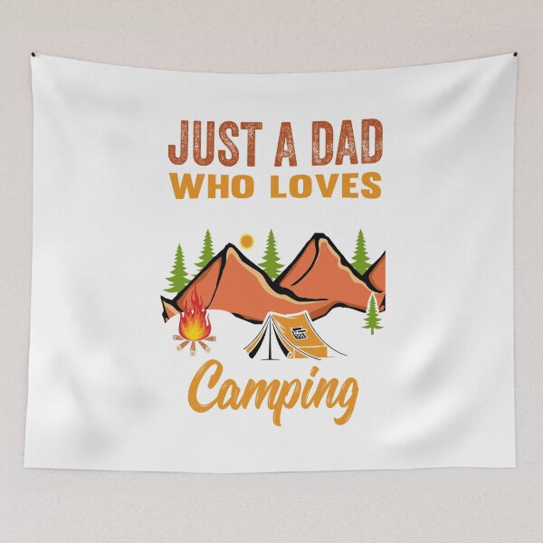 Item preview, Just A Dad Who Loves Camping designed and sold by AmethystMurad.