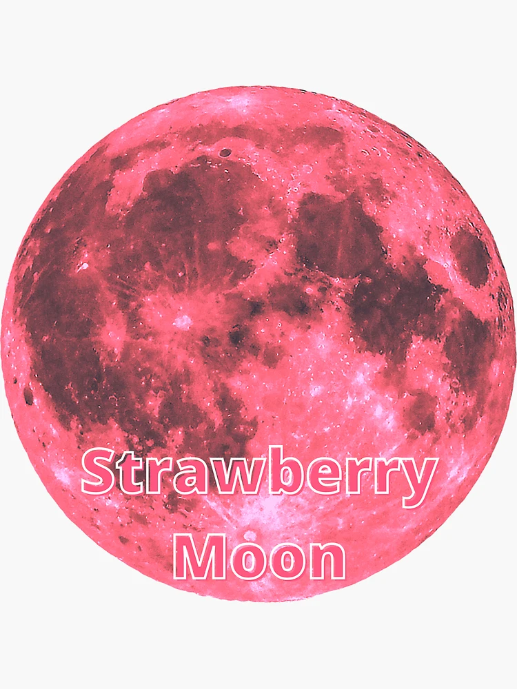 strawberry♡moon☆ The Strawberry Moon 🍓📸 This month's full Moon is extremely