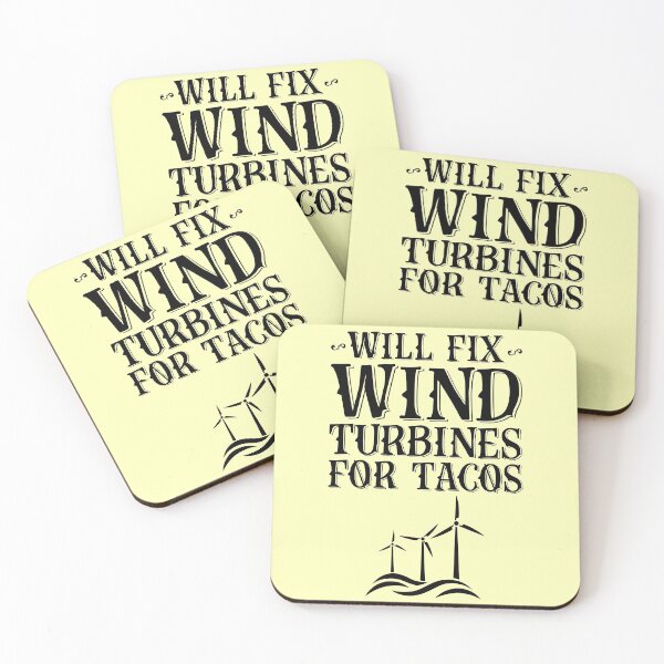 Item preview, Will Fix Wind Turbines For Tacos designed and sold by kamrankhan.