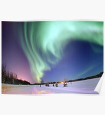 Nordlichter von Alaska Photograph Poster