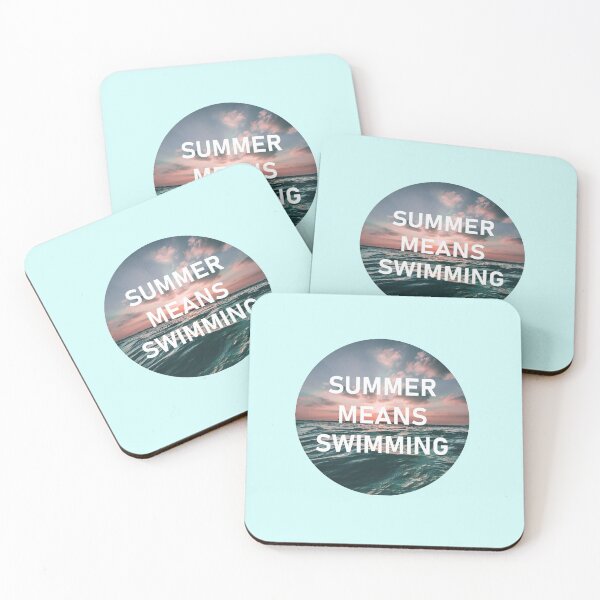 Item preview, Summer Means Swimming - summer season -beach quotes -  beach day  - gift for girlfriend -  gift for boyfriend designed and sold by amartis.