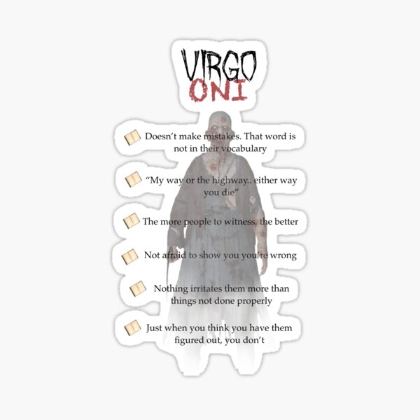 Zodiac signs as Phasmophobia Ghosts - Virgo Sticker