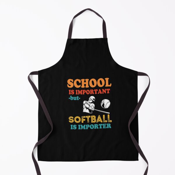 Item preview, School Is Important But Softball Is Importer, Youth Softball, Funny Saying Student Softball Player, Gift For A Softballer Daughter designed and sold by Rassitni.
