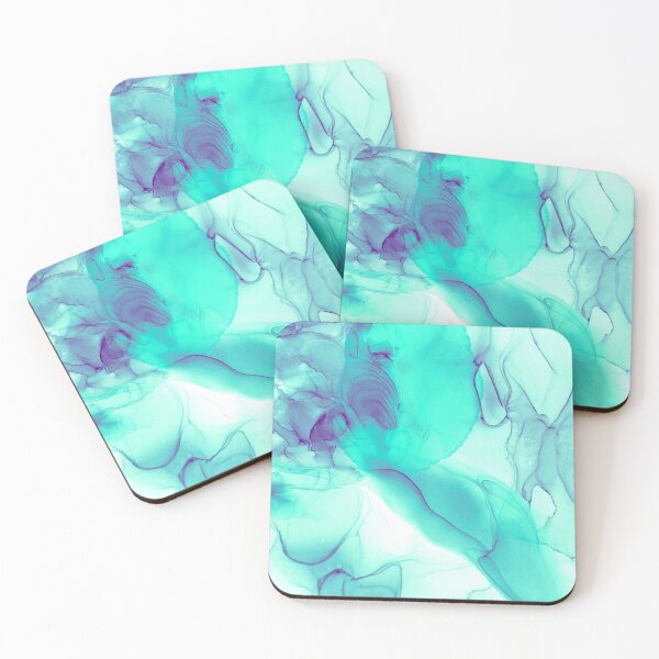 Item preview, Teal Marble Watercolor designed and sold by Designs By YL.