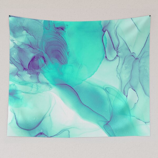 Item preview, Teal Marble Watercolor designed and sold by Designs By YL.
