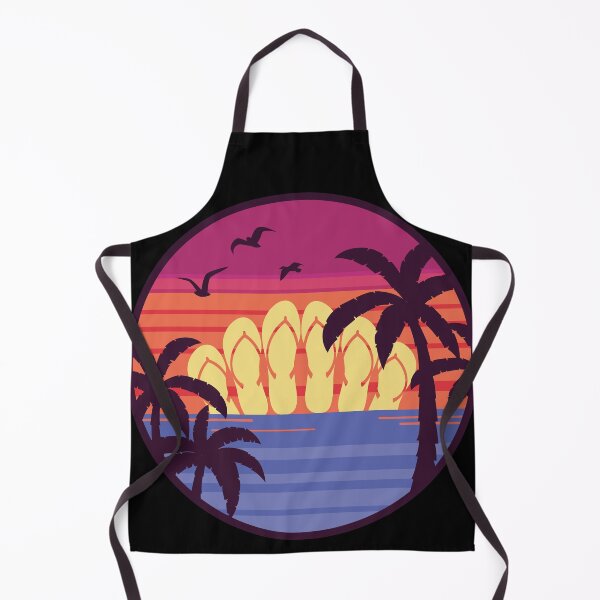 Item preview, Flip Flops Sunset Beach Vibe designed and sold by DesignByJK.