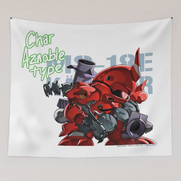 Item preview, Asplenia Studios: SD Kampfer (full load-out) Char Aznable colors designed and sold by Asplenia Studios.