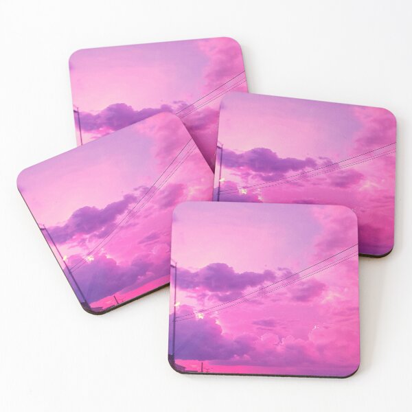 Item preview, Lilac sunset clouds photography print designed and sold by orangerinka.
