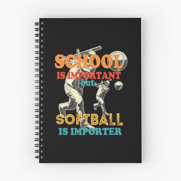 Item preview, School Is Important But Softball Is Importer, Youth Softball, Funny Saying Student Softball Player, Gift For A Softballer Son designed and sold by Rassitni.
