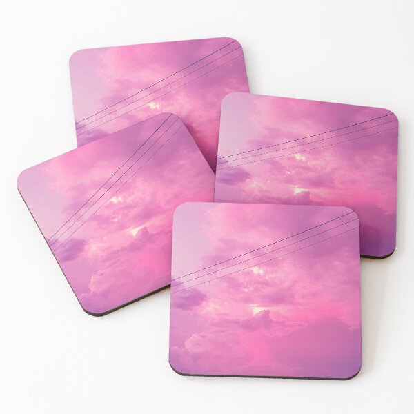 Item preview, Pink sunset clouds photography print designed and sold by orangerinka.