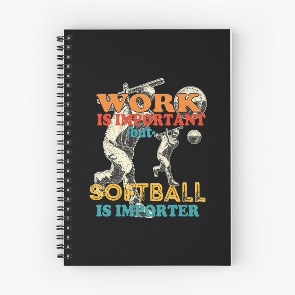 Item preview, Work Is Important But Softball Is Importer, Softball Dad Player,Funny Gift Saying For Husband designed and sold by Rassitni.