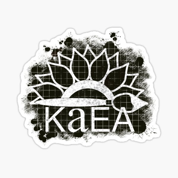 KAEA Logo Black and White Sticker