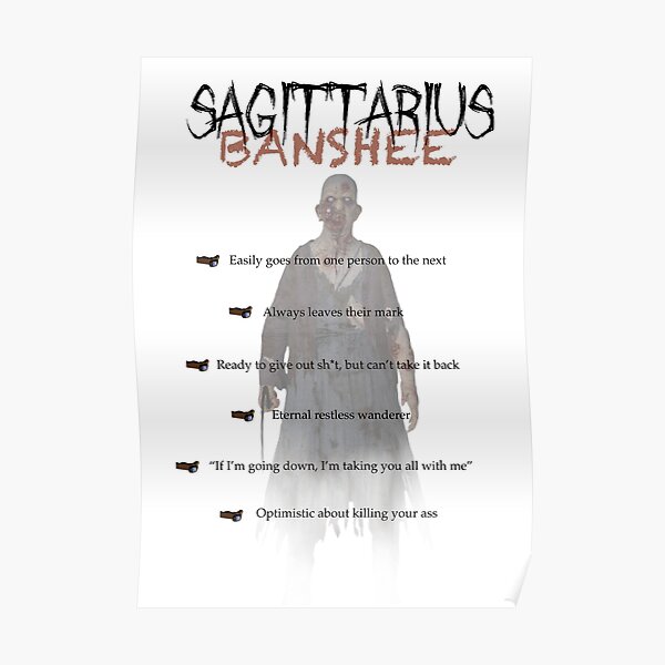 Sternzeichen als Phasmophobie-Geister - Schütze Poster