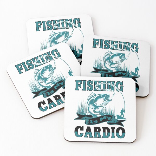 Item preview, Fishing Is My Cardio designed and sold by AmethystMurad.