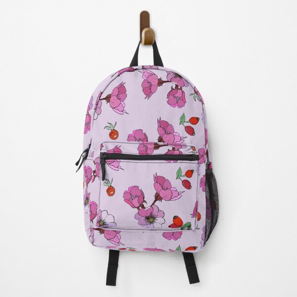 Item preview, Pink Flower Blossom Fruits and Berries All Over Summer Spring Pattern designed and sold by travellb.