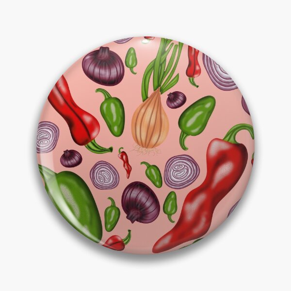 Item preview, Peppers and Onions Peach designed and sold by LadyTaneli.