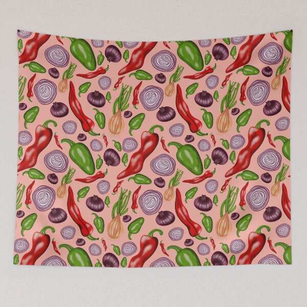 Item preview, Peppers and Onions Peach designed and sold by LadyTaneli.