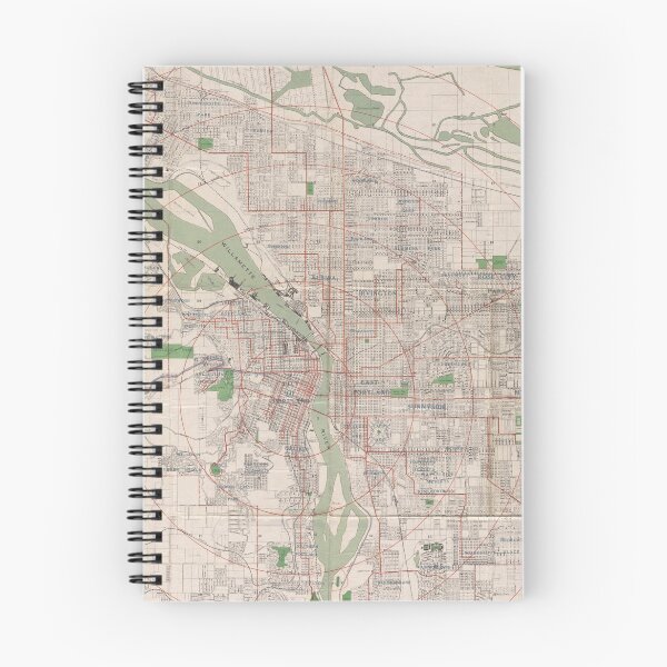 Item preview, Vintage Map of Portland Oregon (1912) designed and sold by BravuraMedia.