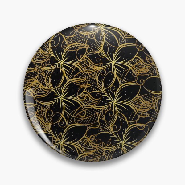 Item preview, Gold flower pattern designs designed and sold by DuchessPier.
