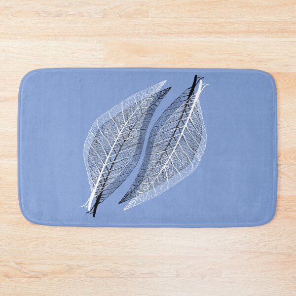 Item preview, Delicate leaves on blue designed and sold by Ninaeva.