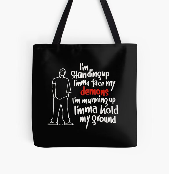 I M Not Afraid Eminem Lyrics Tote Bag By The Quote Boy Redbubble