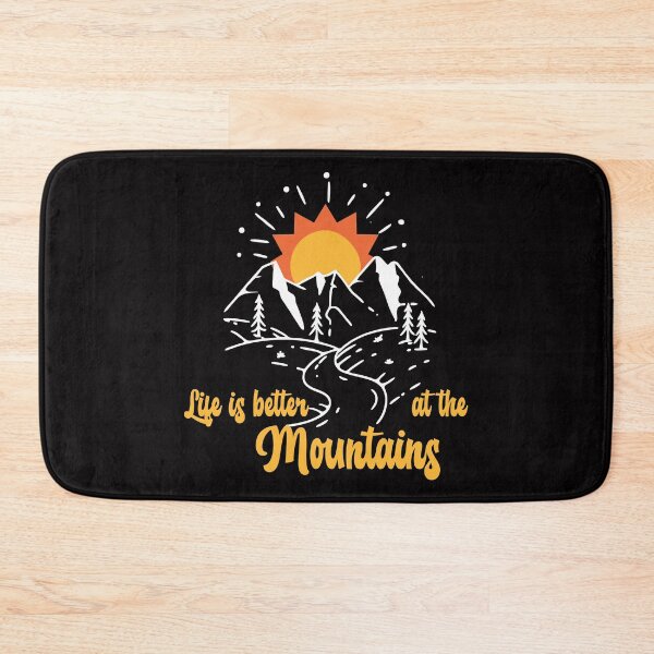 Item preview, Life is better at the mountains Funny Camping quote designed and sold by Adhiambo.