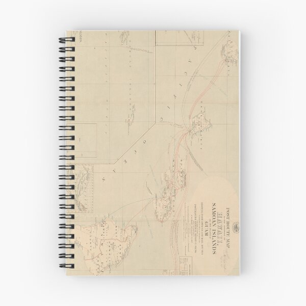 Item preview, Vintage Hawaii Postage Route Map (1903) designed and sold by BravuraMedia.