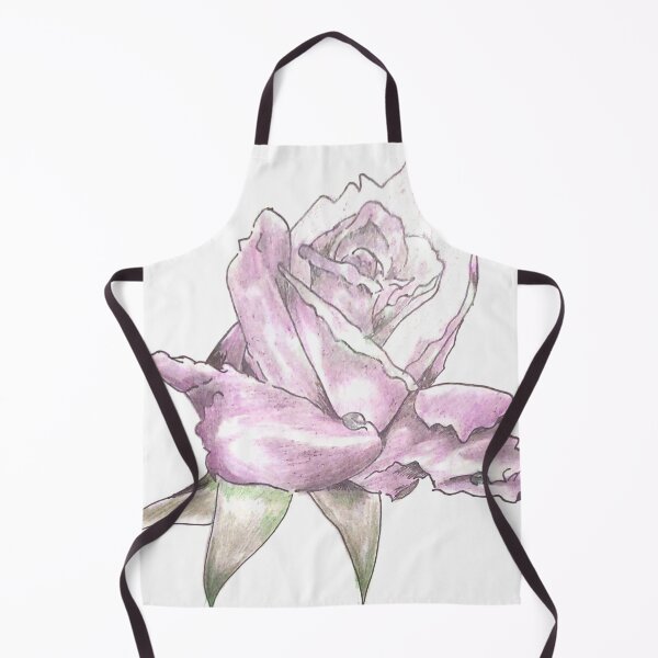 Item preview, Pencil Crayon Rose with rain droplets designed and sold by SoniasArtwork.