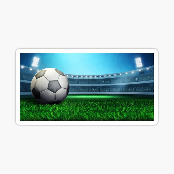 Football stadium 3D rendering concept Sticker