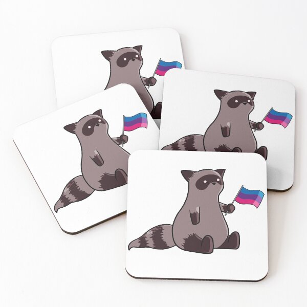 Item preview, Bi Pride Raccoon designed and sold by imnotmadison.