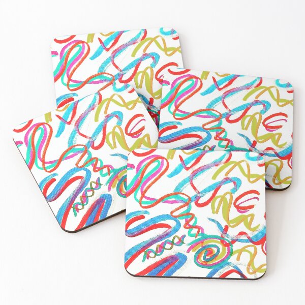 Item preview, Vibrant Vermilion Squiggles designed and sold by annotatedalyce.