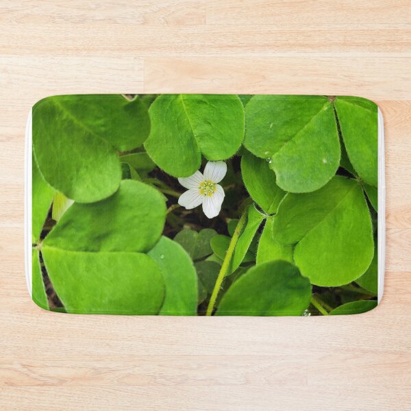 Item preview, White Flower Peaking Through A Patch of Clovers designed and sold by ChloeElmore.