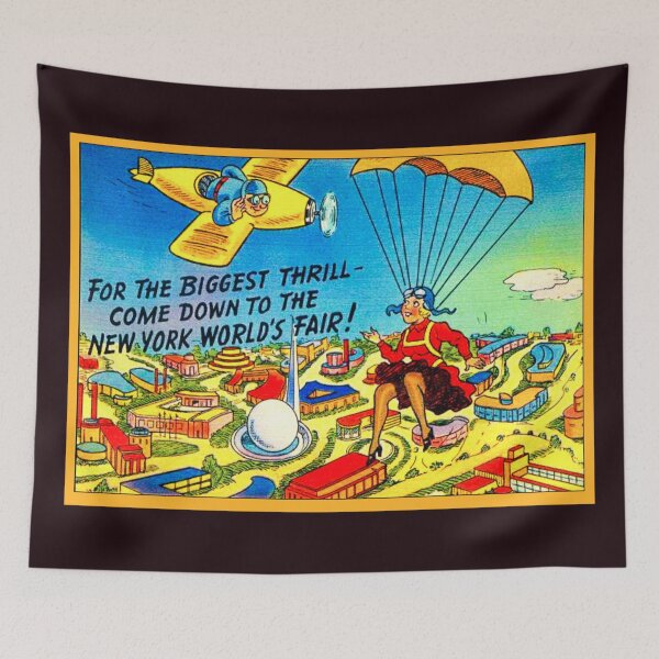 Item preview, New York World's Fair 1939 - Biggest Thrill Worlds Fair Color Enhanced designed and sold by molamode.