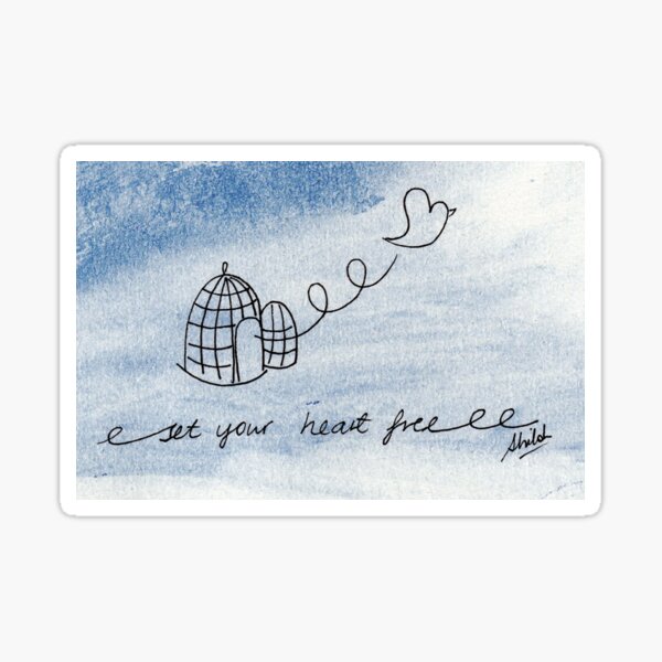 Set Your Heart Free Sticker