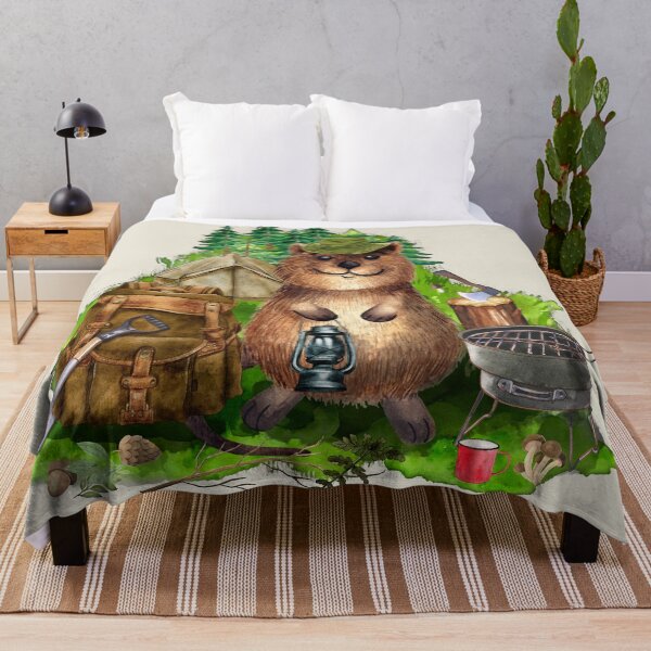 Item preview, Happy Quokka Camping is happiness designed and sold by AlexSin.